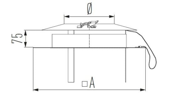 Shaft cover plate with ventilation - MESAD